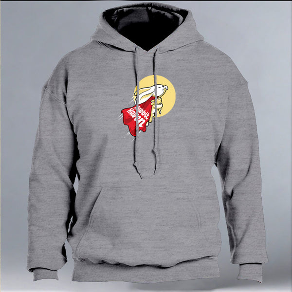 Rabbit Haven - Gildan Adult Heavy Blend™ 8 oz., 50/50 Hooded Sweatshirt - Graphite Heather