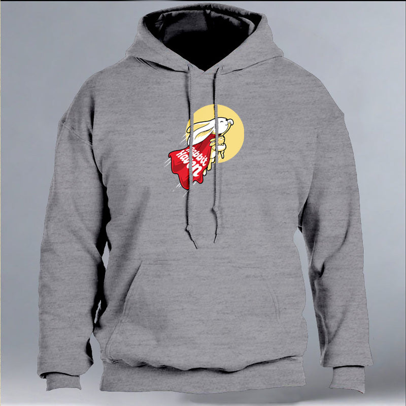 Rabbit Haven - Gildan Adult Heavy Blend™ 8 oz., 50/50 Hooded Sweatshirt - Graphite Heather