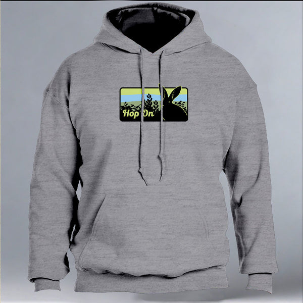 Rabbitats - Gildan Adult Heavy Blend™ 8 oz., 50/50 Hooded Sweatshirt - Heather Gray