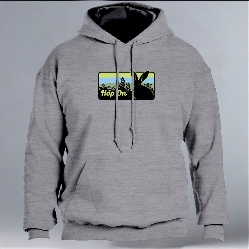 Rabbitats - Gildan Adult Heavy Blend™ 8 oz., 50/50 Hooded Sweatshirt - Heather Gray