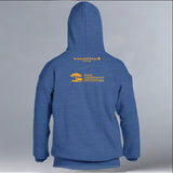 Rhino Conservation Partners - Gildan Adult Heavy Blend™ 8 oz., 50/50 Hooded Sweatshirt - Heather Deep Royal