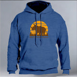 Rhino Conservation Partners - Gildan Adult Heavy Blend™ 8 oz., 50/50 Hooded Sweatshirt - Heather Deep Royal