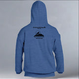 Rocky Mountain Wolf Project - Gildan Adult Heavy Blend™ 8 oz., 50/50 Hooded Sweatshirt - Heather Deep Royal