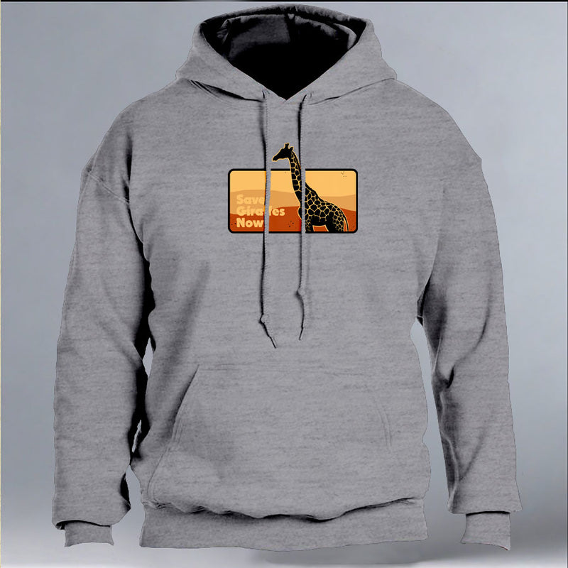 Save Giraffes Now - Gildan Adult Heavy Blend™ 8 oz., 50/50 Hooded Sweatshirt - Graphite Heather