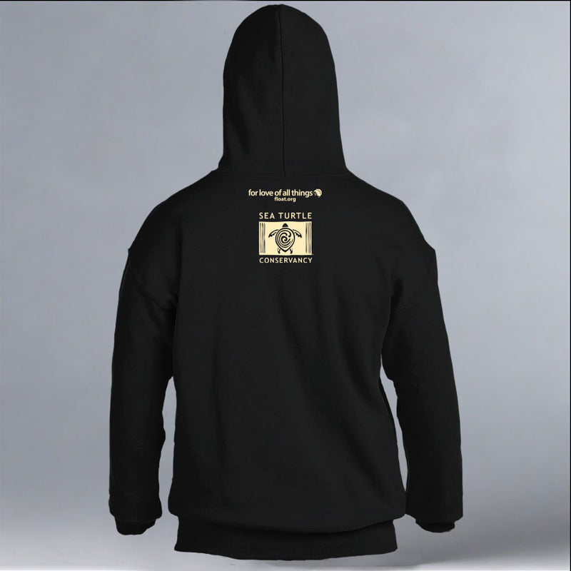 Tour De Turtles - Gildan Adult Heavy Blend™ 8 oz., 50/50 Hooded Sweatshirt - Black