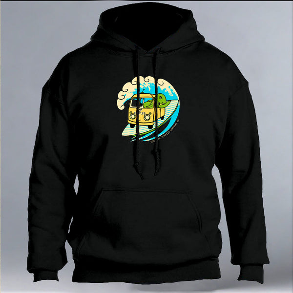 Tour De Turtles - Gildan Adult Heavy Blend™ 8 oz., 50/50 Hooded Sweatshirt - Black