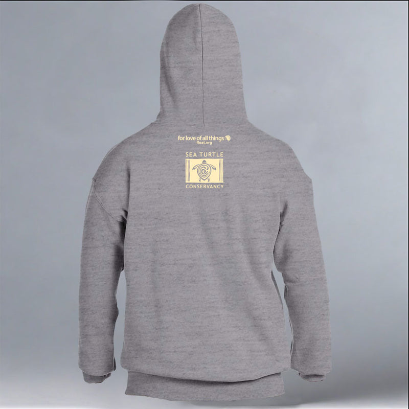 Tour De Turtles - Gildan Adult Heavy Blend™ 8 oz., 50/50 Hooded Sweatshirt - Heather Gray