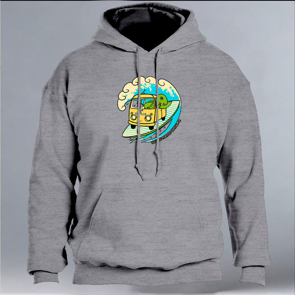 Tour De Turtles - Gildan Adult Heavy Blend™ 8 oz., 50/50 Hooded Sweatshirt - Heather Gray