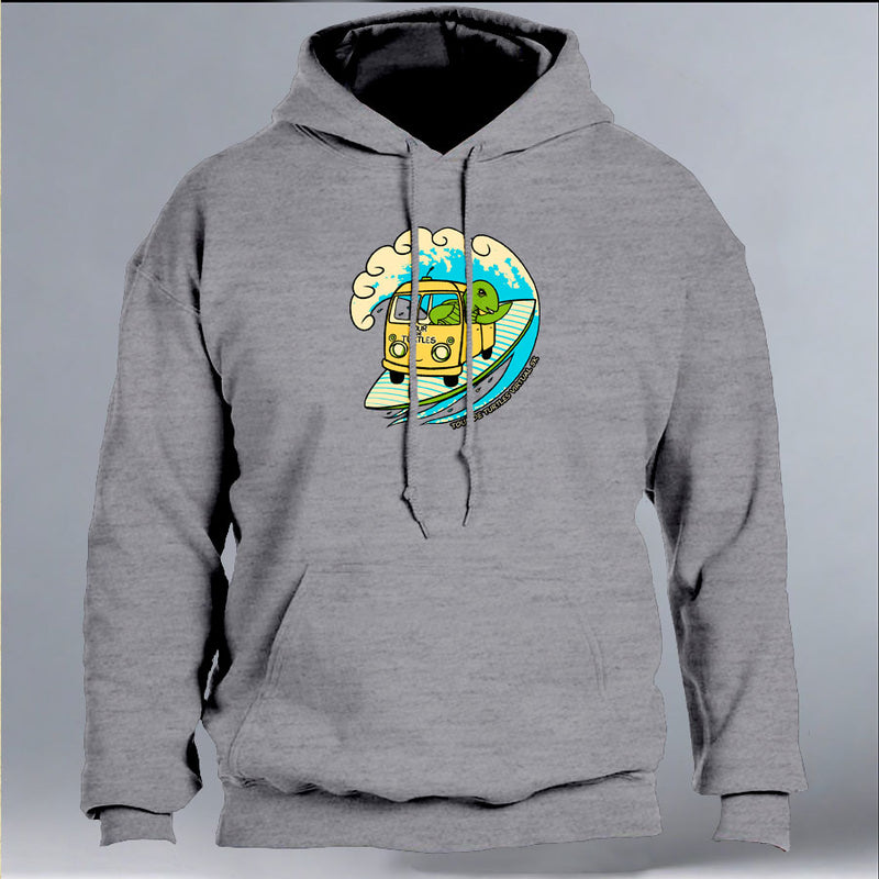 Tour De Turtles - Gildan Adult Heavy Blend™ 8 oz., 50/50 Hooded Sweatshirt - Heather Gray
