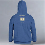 Tour de Turtles - Gildan Adult Heavy Blend™ 8 oz., 50/50 Hooded Sweatshirt - Heather Deep Royal