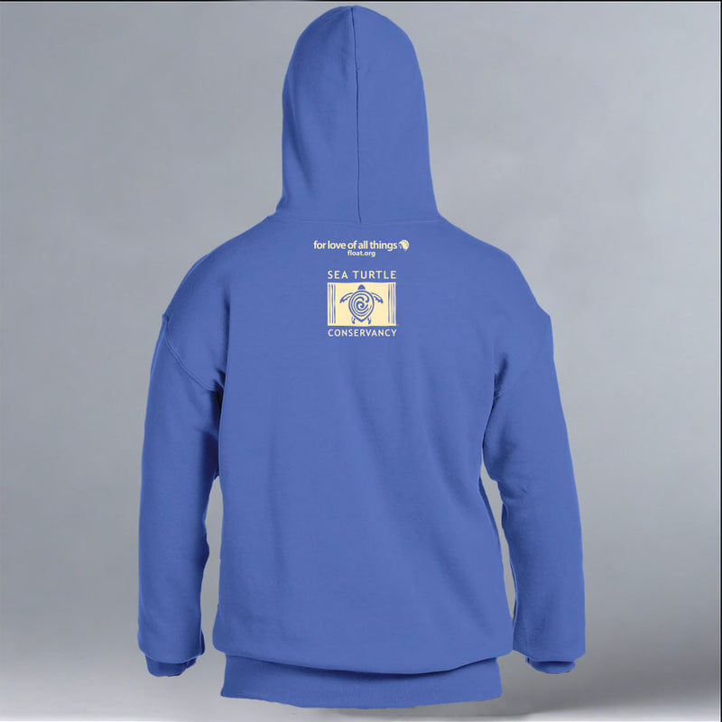 Tour De Turtles - Gildan Adult Heavy Blend™ 8 oz., 50/50 Hooded Sweatshirt - Heather Royal Blue
