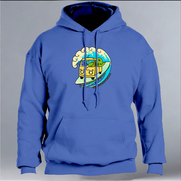 Tour De Turtles - Gildan Adult Heavy Blend™ 8 oz., 50/50 Hooded Sweatshirt - Heather Royal Blue