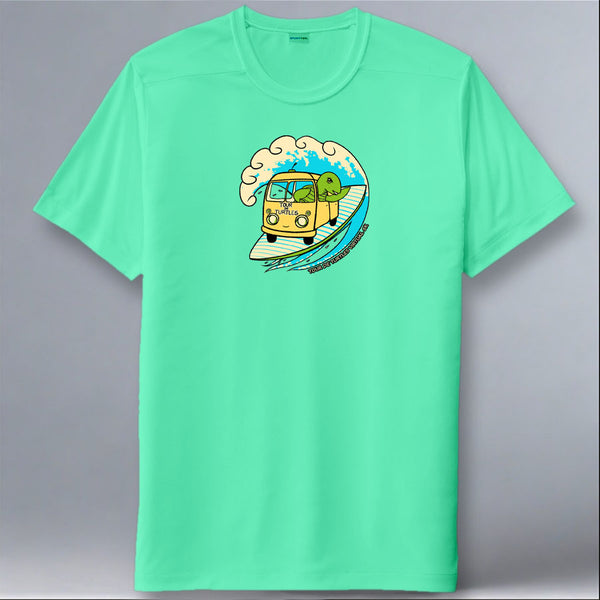 Tour de Turtles - Sport-Tek Posi-UV Pro Tee - Bright Sea Foam