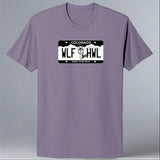 Rocky Mountain Wolf Project- 100% ORGANIC Adult Allmade® Tee - Cosmic Purple