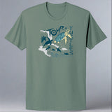 Tour de Turtles - 100% ORGANIC Adult Allmade® Tee - Matcha Green