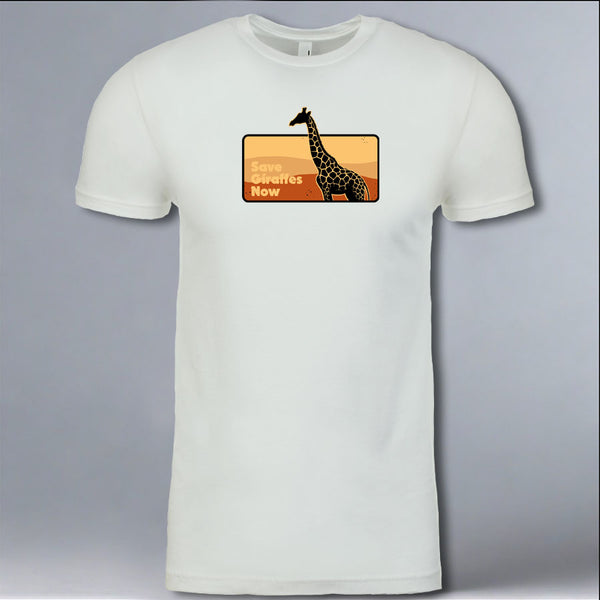 Save Giraffes Now - 100% ORGANIC Adult - Antique White