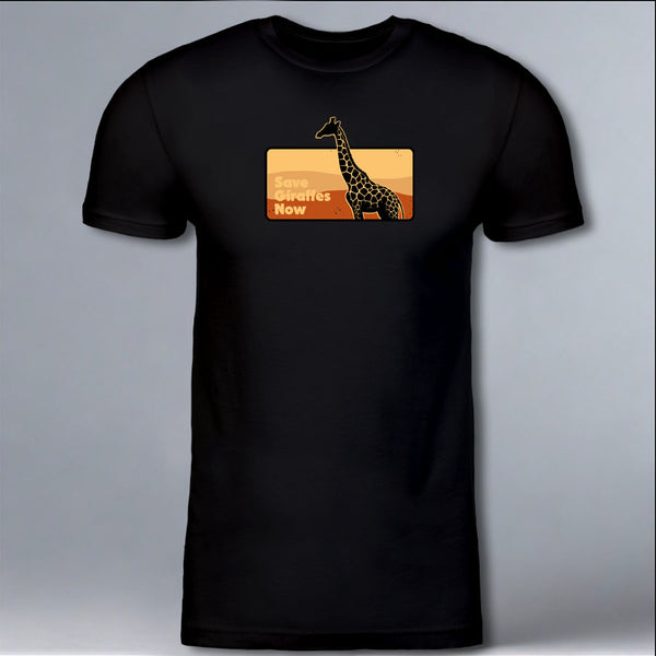Save Giraffes Now - 100% ORGANIC Adult - Black