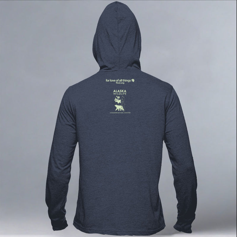 Alaska Wildlife Conservation Center - EcoBlend Hooded Tee - Water