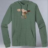 All About Owls - EcoBlend Hooded Tee - Asparagus