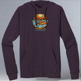 American Whitewater - EcoBlend Hooded Tee - Eggplant