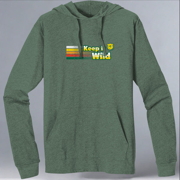 Keep it Wild - EcoBlend Hooded Tee - Asparagus
