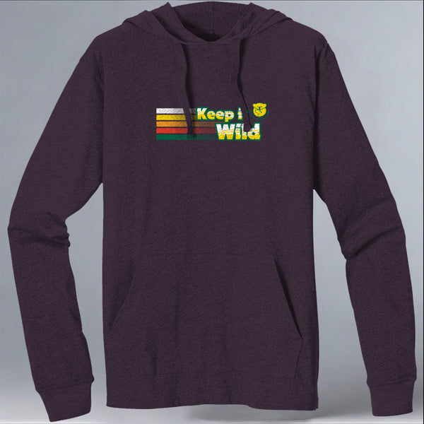 Keep it Wild - EcoBlend Hooded Tee - Eggplant