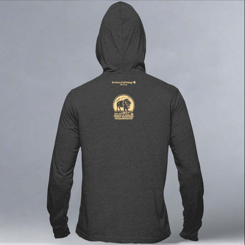 Buffalo Field Campaign - EcoBlend Hooded Tee - Charcoal