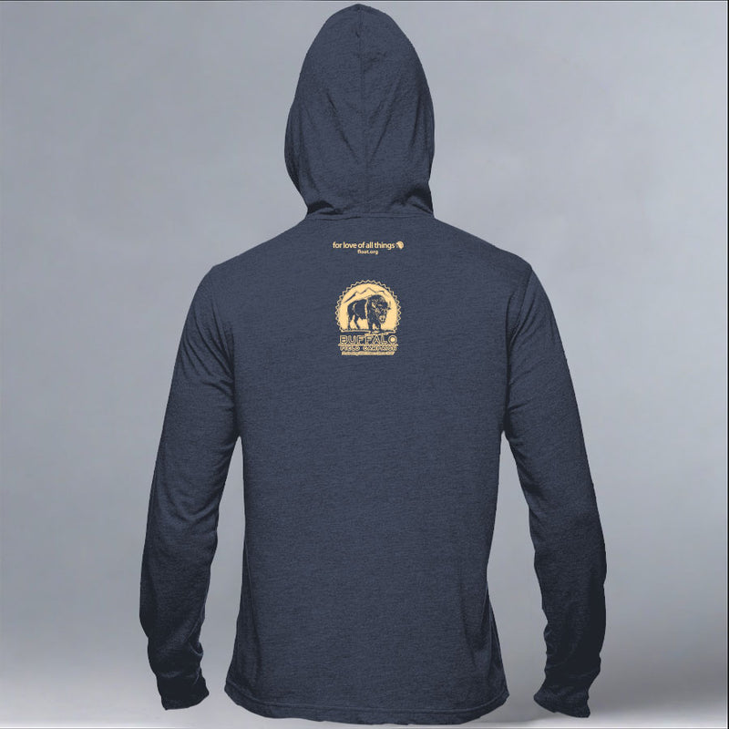 Buffalo Field Campaign - EcoBlend Hooded Tee - Water