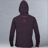 California Raptor Center - EcoBlend Hooded Tee - Eggplant