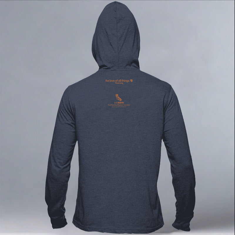 California Raptor Center - EcoBlend Hooded Tee - Water