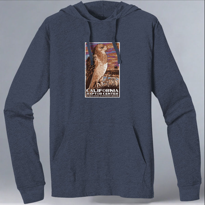 California Raptor Center - EcoBlend Hooded Tee - Water