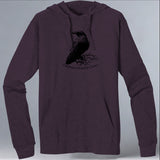 California Wildlife Center - EcoBlend Hooded Tee - Eggplant
