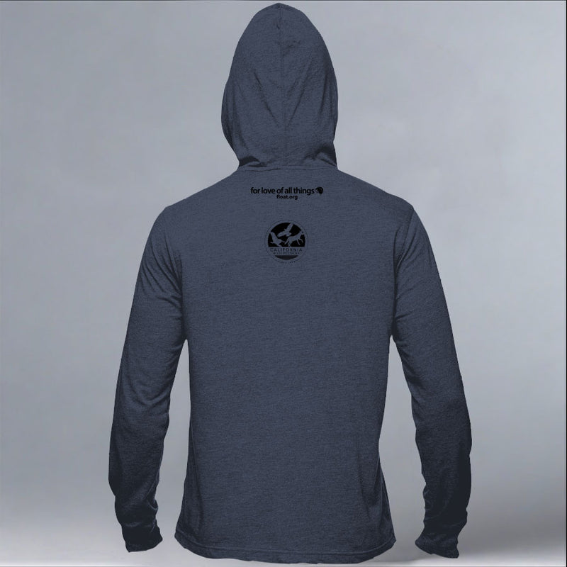 California Wildlife Center - EcoBlend Hooded Tee - Water