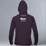 Gorilla Doctors - EcoBlend Hooded Tee - Eggplant