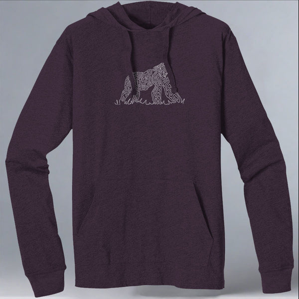 Gorilla Doctors - EcoBlend Hooded Tee - Eggplant