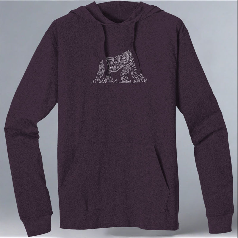 Gorilla Doctors - EcoBlend Hooded Tee - Eggplant