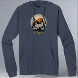 Grand Canyon Wolf Recovery Project - EcoBlend Hooded Tee - Water