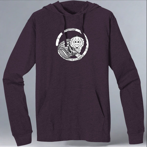 Jungle Friends - EcoBlend Hooded Tee - Eggplant