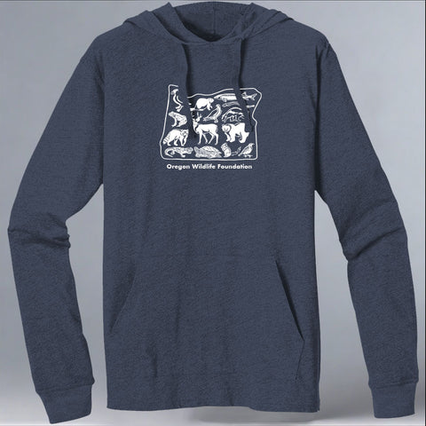 Oregon Wildlife Foundation - EcoBlend Hooded Tee - Water