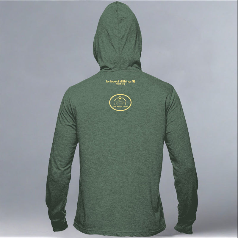 Rabbit Haven - EcoBlend Hooded Tee - Asparagus