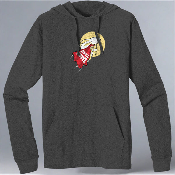 Rabbit Haven - EcoBlend Hooded Tee - Charcoal