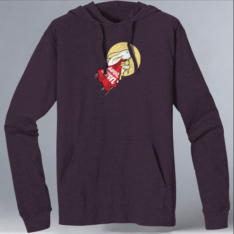 Rabbit Haven - EcoBlend Hooded Tee - Eggplant