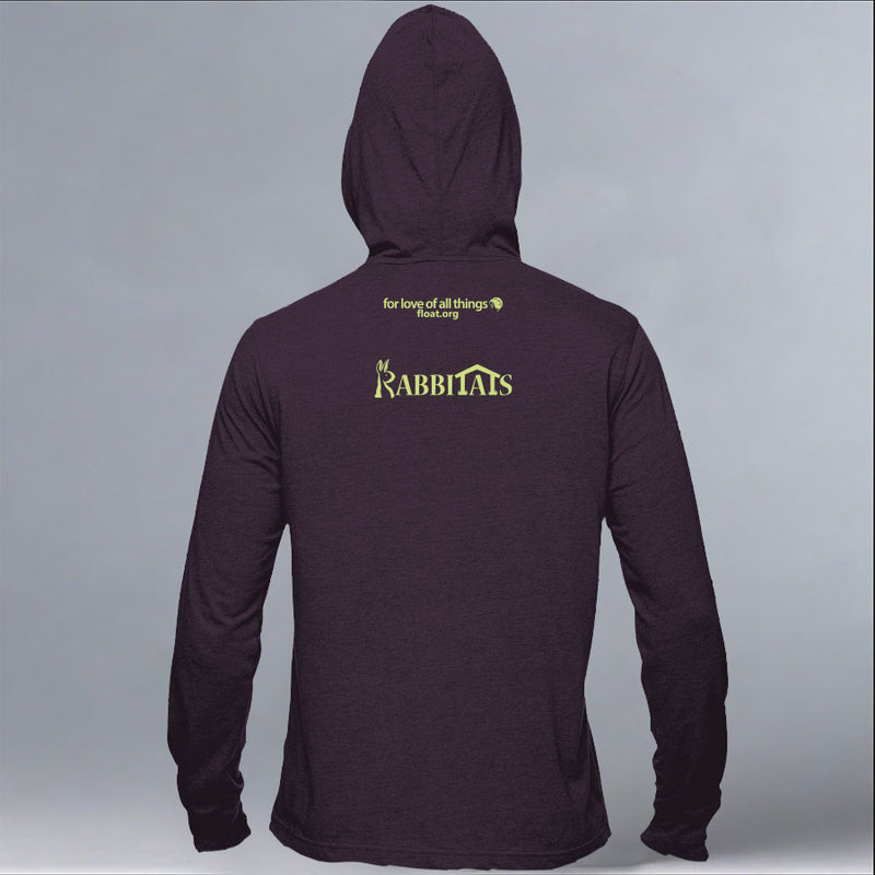 Rabbitats - EcoBlend Hooded Tee - Eggplant
