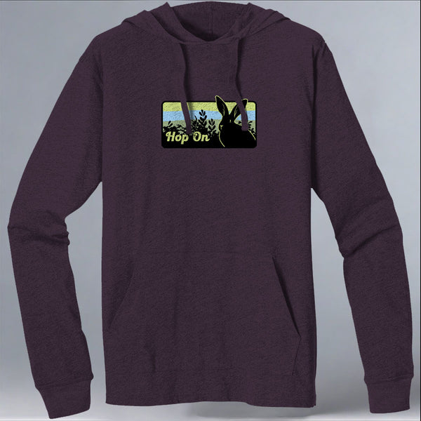 Rabbitats - EcoBlend Hooded Tee - Eggplant