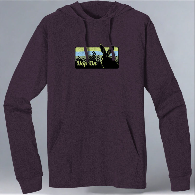 Rabbitats - EcoBlend Hooded Tee - Eggplant
