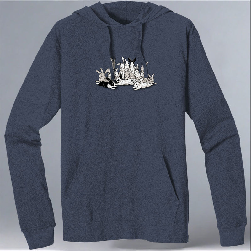 Rabbitats - EcoBlend Hooded Tee - Water
