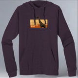 Save Giraffes Now - EcoBlend Hooded Tee - Eggplant