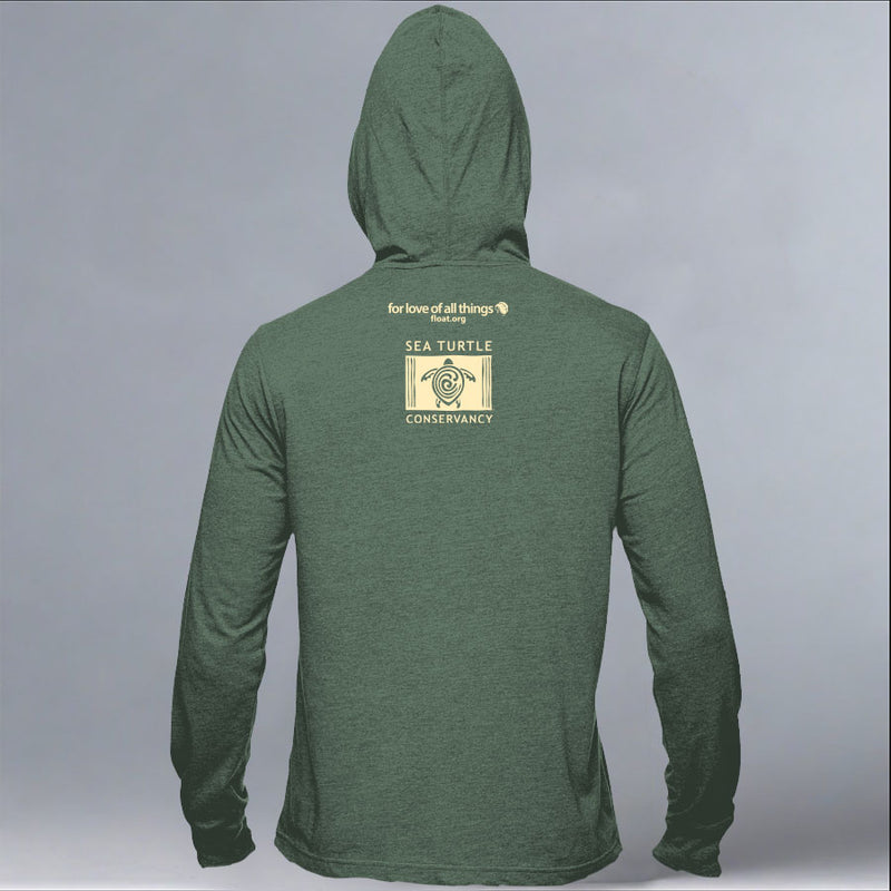 Tour de Turtles - EcoBlend Hooded Tee - Asparagus