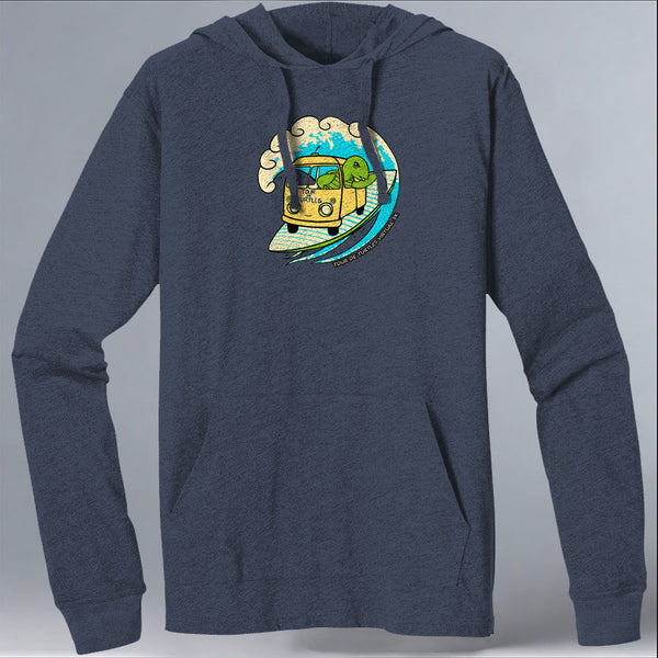 Tour de Turtles - EcoBlend Hooded Tee - Water