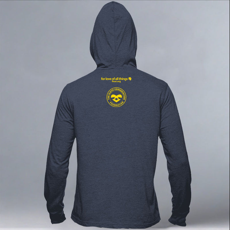 Sloth Conservation Foundation - EcoBlend Hooded Tee - Water